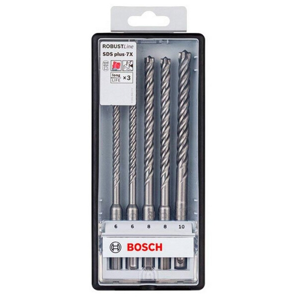 

Набор буров Bosch Robust Line SDS-Plus-7X, 5 шт (2608576200)