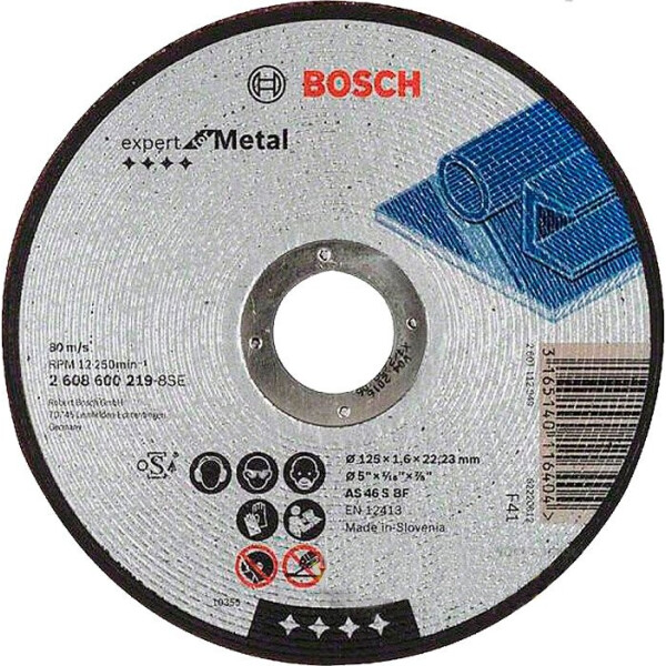 Круг отрезной Bosch Expert for Metal прямой 1251,6 мм (2608600219)
