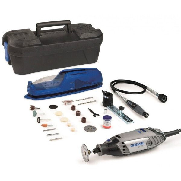 

Гравер Dremel 3000 + 25 насадок + циркуль + гибкий вал + подставка + чемодан (F0133000NJ)