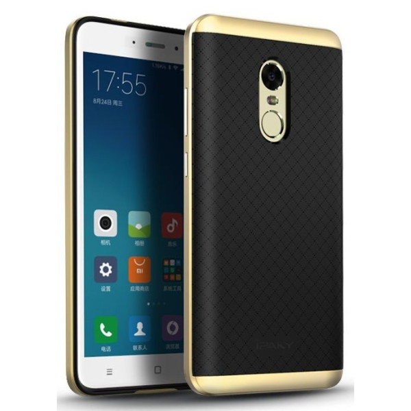 

-накладка Ipaky TPU+PC Xiaomi Redmi Note 4 Black/Gold
