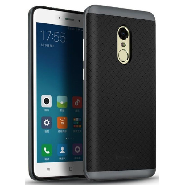 

-накладка Ipaky TPU+PC Xiaomi Redmi Note 4 Black/Grey