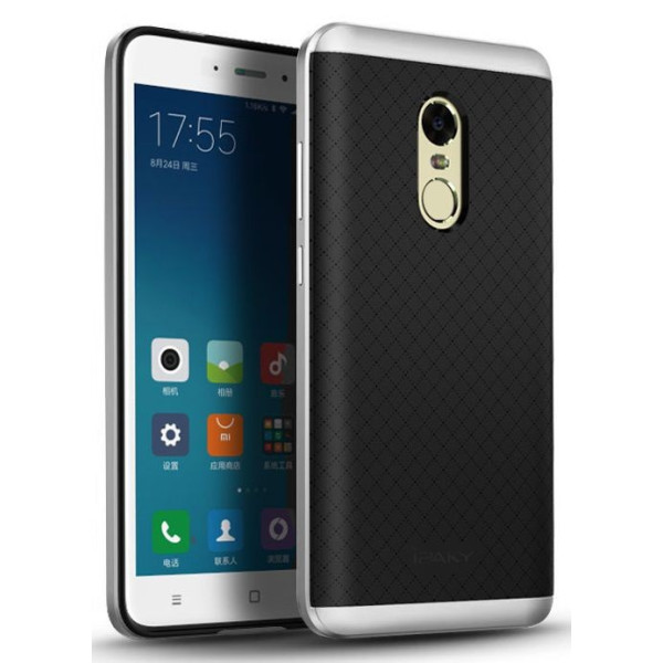 

-накладка Ipaky TPU+PC Xiaomi Redmi Note 4 Black/Silver