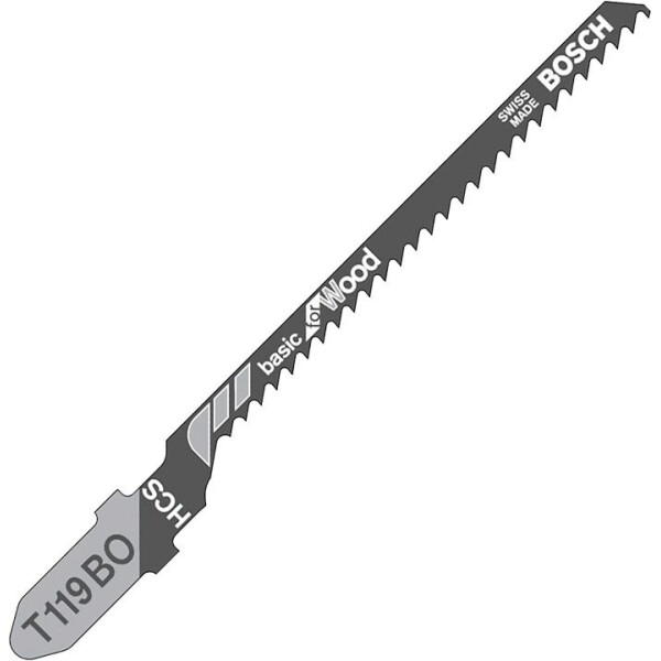 

Пилка для лобзика Bosch по дереву T 119 BO, 283 мм, 5 шт (2608630310)