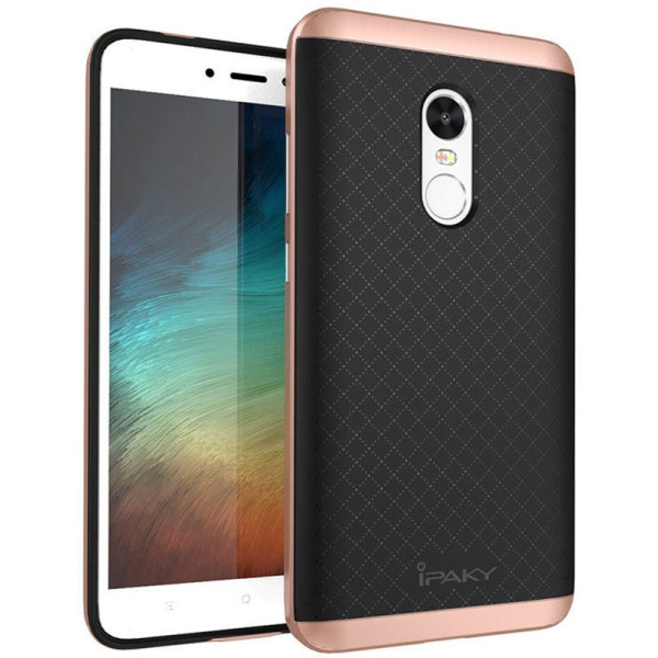 

-накладка Ipaky TPU+PC Xiaomi Redmi Note 4x Black/Rose Gold