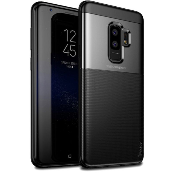 

-накладка Ipaky Elegant Grid Design TPU Hybrid Case Samsung Galaxy S9 Plus G965F Black
