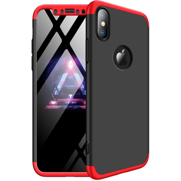 

-накладка GKK 3 in 1 Hard PC Case Apple iPhone X Red/Black