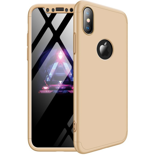 

-накладка GKK 3 in 1 Hard PC Case Apple iPhone X Gold