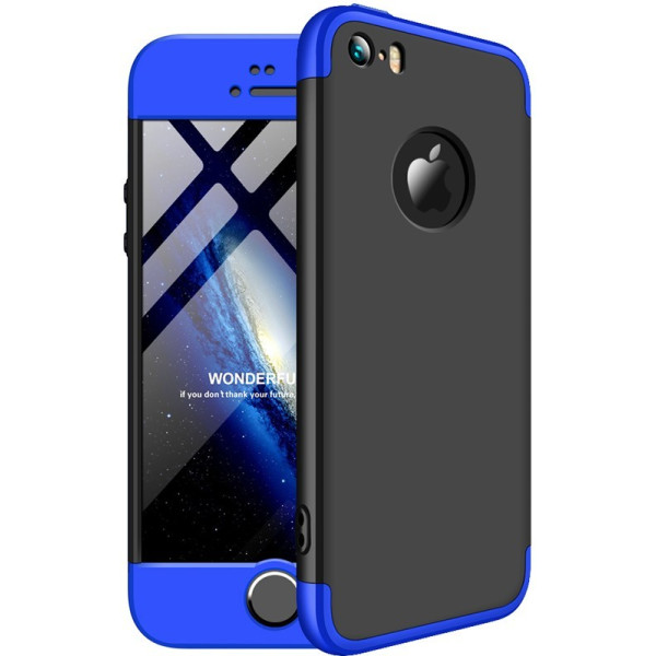 

-накладка GKK 3 in 1 Hard PC Case Apple iPhone 5/5s/SE Blue/Black