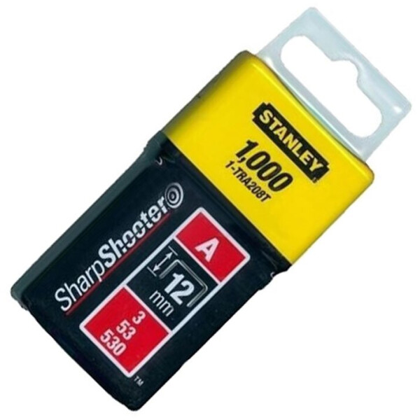 

Скобы Stanley для степлера Light Duty тип А, высота 10 мм, 1000 шт (1-TRA206T)