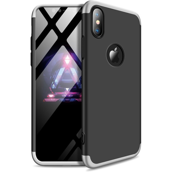 

-накладка GKK 3 in 1 Hard PC Case Apple iPhone XS Max Silver/Black