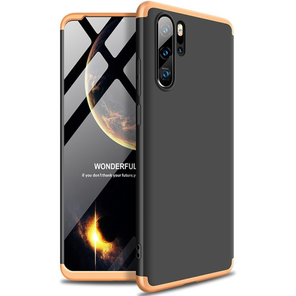 

-накладка GKK 3 in 1 Hard PC Case Huawei P30 Pro Gold/Black