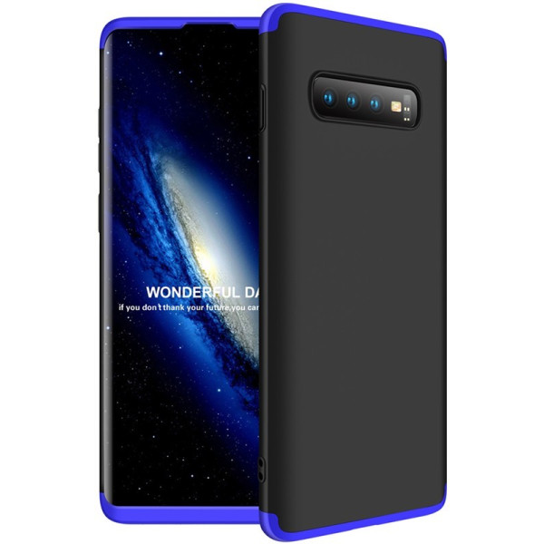 

-накладка GKK 3 in 1 Hard PC Case Samsung Galaxy S10+ Blue/Black