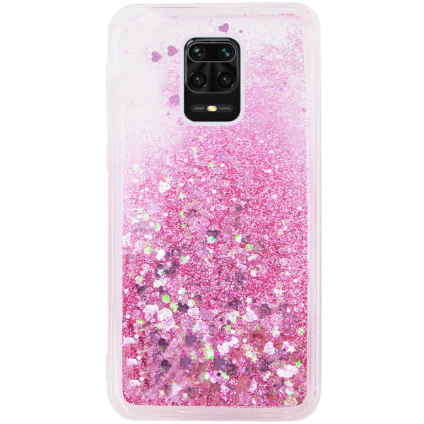 

TPU чехол Liquid hearts для Xiaomi Redmi Note 9 Pro Max Розовый (78133762)