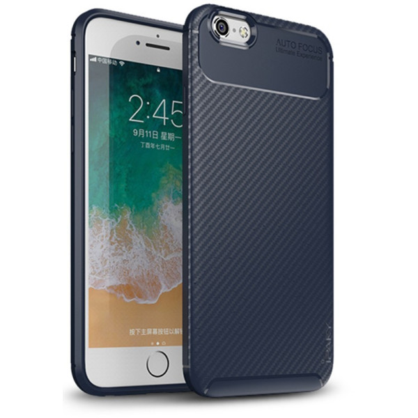 

-накладка Ipaky Carbon Fiber Series/Soft TPU Case Apple iPhone 6/6s Blue
