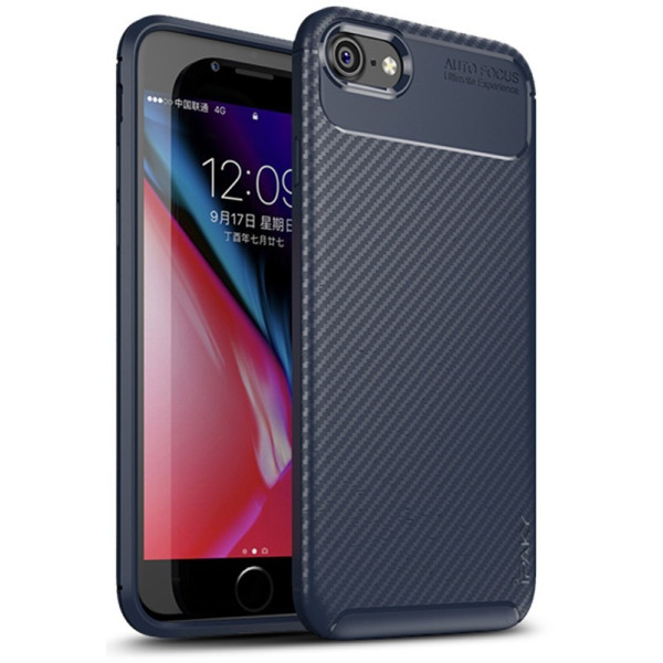 

-накладка Ipaky Carbon Fiber Series/Soft TPU Case Apple iPhone 7/8 Blue