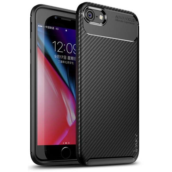 

-накладка Ipaky Carbon Fiber Series/Soft TPU Case Apple iPhone 7/8 Black