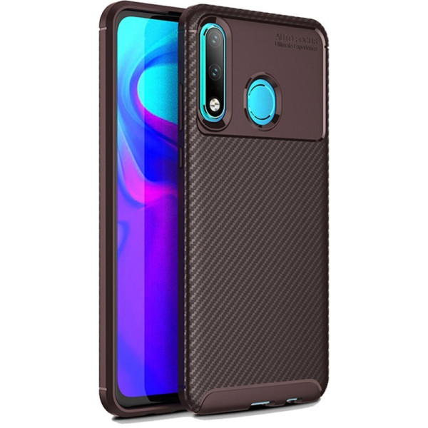 

-накладка Ipaky Carbon Fiber Series/Soft TPU Case Huawei P30 Lite Brown