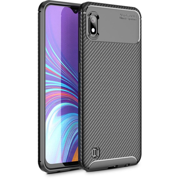 

-накладка Ipaky Carbon Fiber Series/Soft TPU Case Samsung Galaxy M10 Black