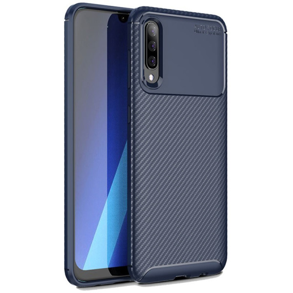

-накладка Ipaky Carbon Fiber Series/Soft TPU Case Samsung Galaxy A50 Blue