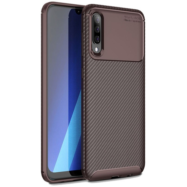 

-накладка Ipaky Carbon Fiber Series/Soft TPU Case Samsung Galaxy A70 Brown