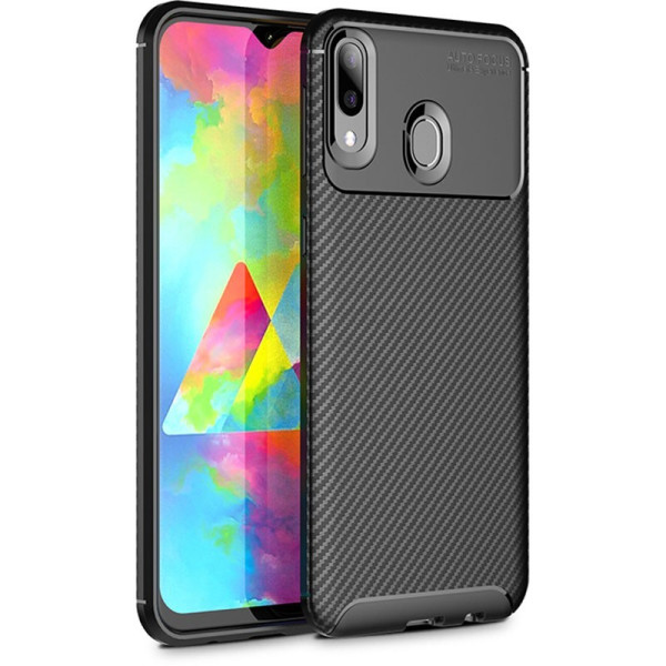 

-накладка Ipaky Carbon Fiber Series/Soft TPU Case Samsung Galaxy M20 Black