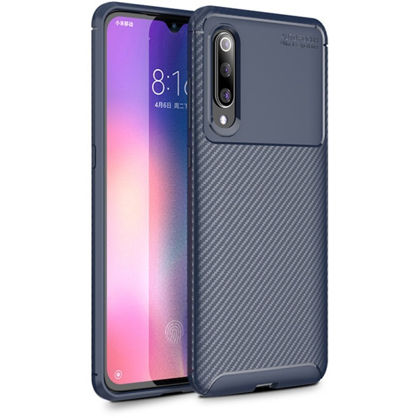 

Чехол-накладка Ipaky Carbon Fiber Series/Soft TPU Case Xiaomi Mi 9 Blue
