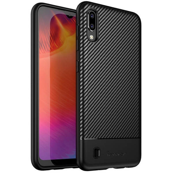 

-накладка Ipaky Carbon Fiber Series/TPU Case With Carbon Fiber Samsung Galaxy M10 Black