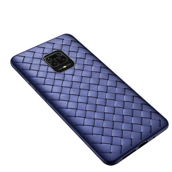 

PU чехол-накладка Epik Weaving series для Xiaomi Redmi Note 9 Pro Синий (77132671)