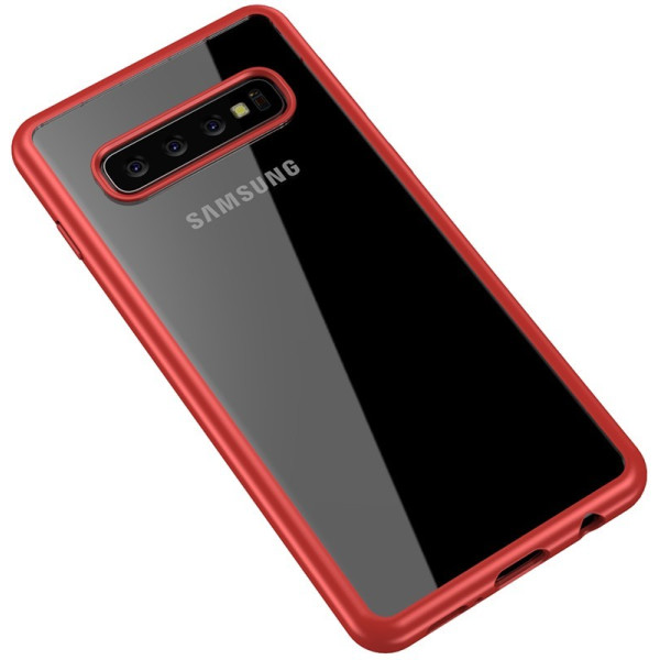 

-накладка Ipaky Bright Series/TPU frame With Clear PC Case Samsung Galaxy S10 Red