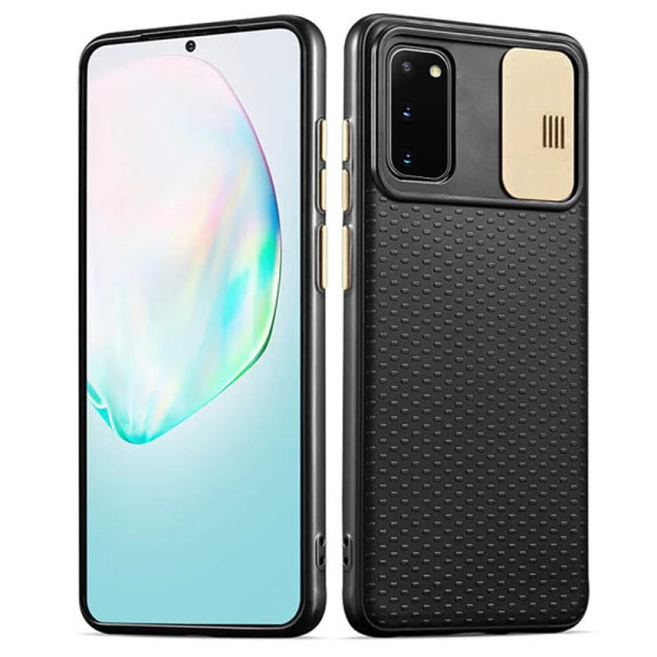 

Чехол Camshield Black TPU со шторкой защищающей камеру для Samsung Galaxy S20 Черный / Золотой (134178)