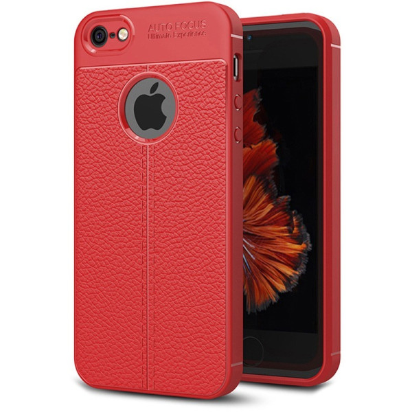 

-накладка Ipaky TPU Litchi Stria Series Case Apple iPhone SE/5s/5 Red