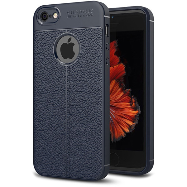

-накладка Ipaky TPU Litchi Stria Series Case Apple iPhone SE/5s/5 Blue