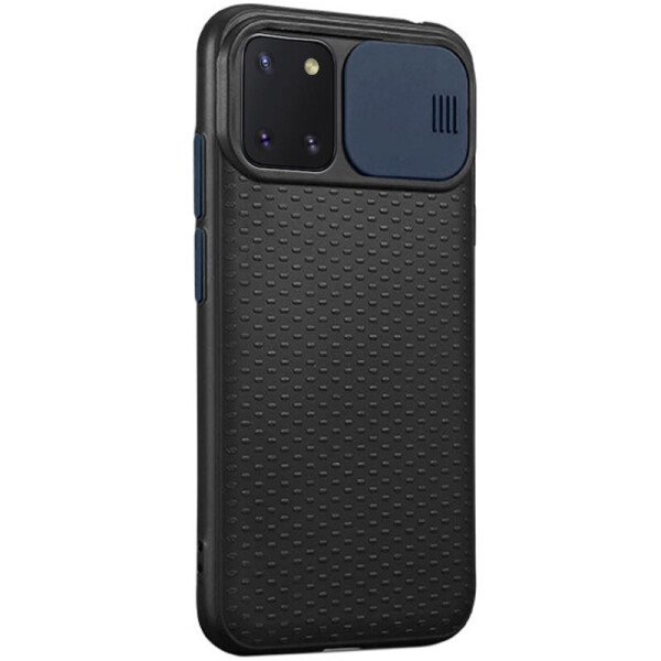 

Чехол Camshield Black TPU со шторкой защищающей камеру для Samsung Galaxy Note 10 Lite (A81) Черный / Синий (134226)