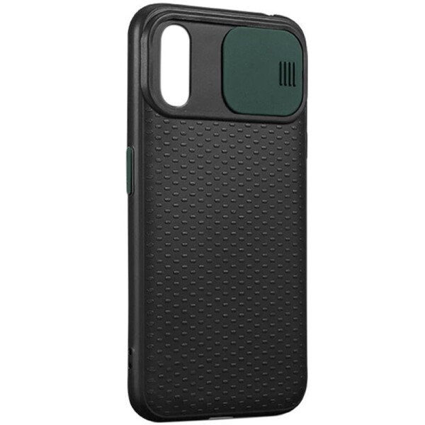 

Чехол Camshield Black TPU со шторкой защищающей камеру для Samsung Galaxy A30s Черный / Темно-зеленый (61134201)