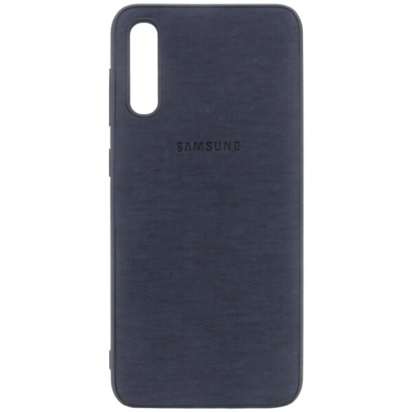 

TPU чехол Textile Logo для Samsung Galaxy A70 (A705F) Синий (126173)