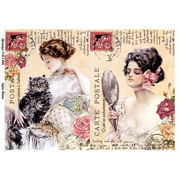 

Бумага для декупажа Alizarin 20 х 30 см Винтажные женщины (9012006)