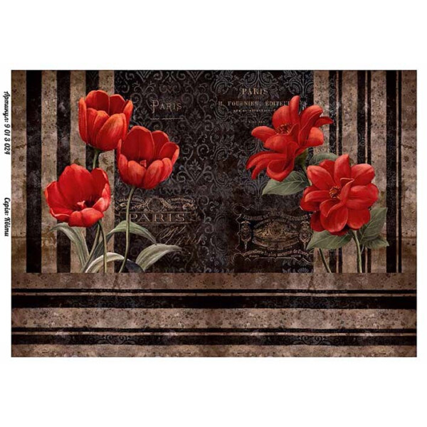 

Бумага для декупажа Alizarin 20 х 30 см Винтажные цветы (9013024)