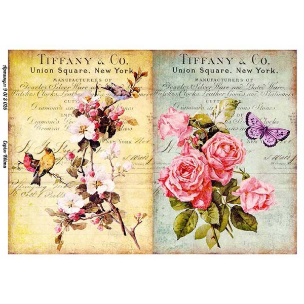 

Бумага для декупажа Alizarin 20 х 30 см Винтажные цветы (9013026)