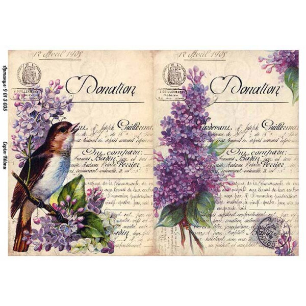 

Бумага для декупажа Alizarin 20 х 30 см Винтажные цветы (9013035)