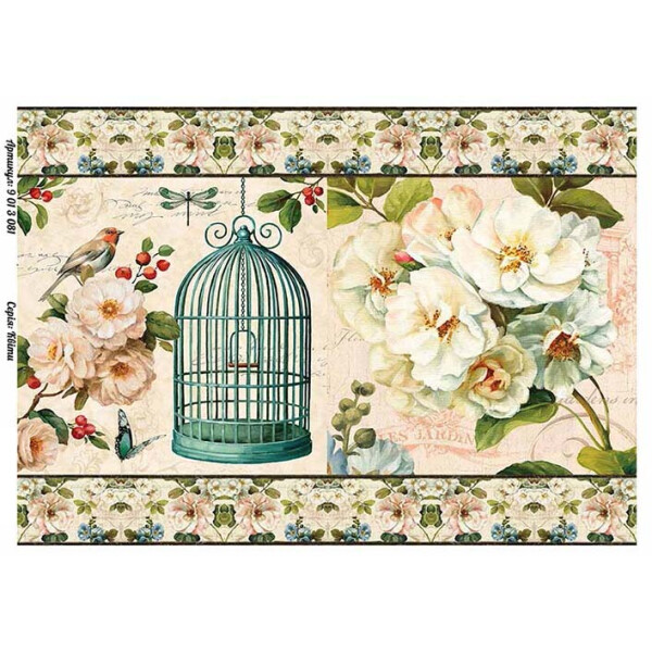 

Бумага для декупажа Alizarin 20 х 30 см Винтажные цветы (9013081)