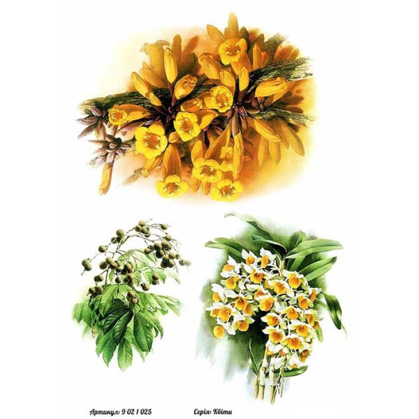 

Бумага для декупажа Alizarin 20 х 30 см Цветы (9021025)