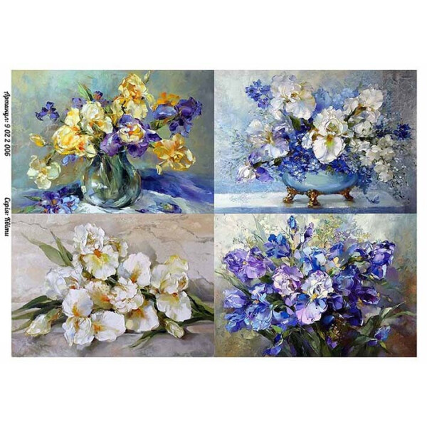 

Бумага для декупажа Alizarin 20 х 30 см Цветы (9022006)