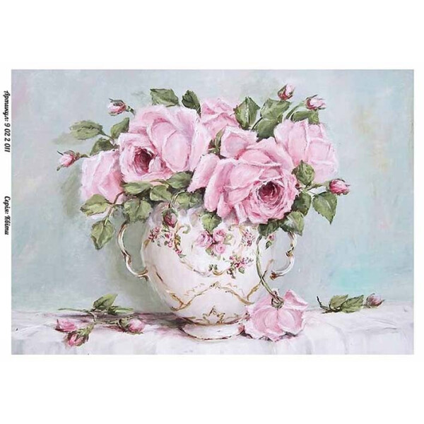 

Бумага для декупажа Alizarin 20 х 30 см Цветы (9022011)