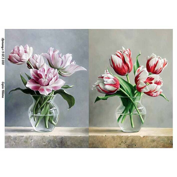 

Бумага для декупажа Alizarin 20 х 30 см Цветы (9022030)