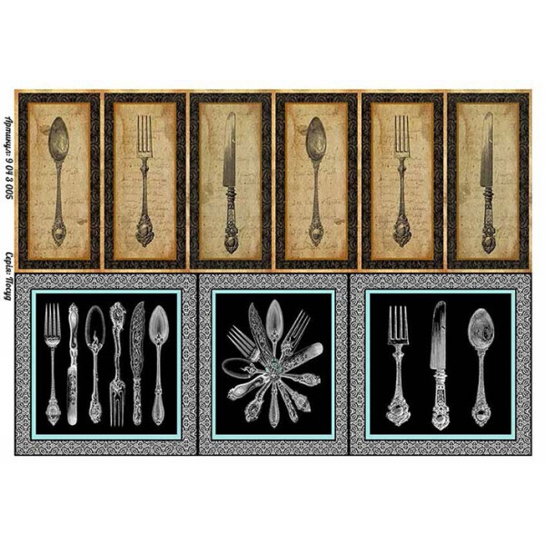 

Бумага для декупажа Alizarin 20 х 30 см Посуда (9043005)