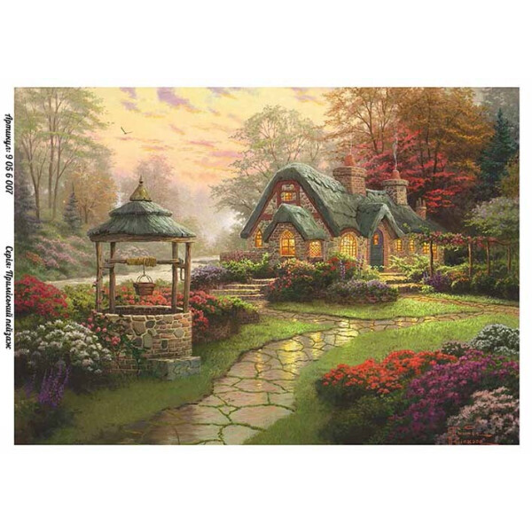 

Бумага для декупажа Alizarin 20 х 30 см Домики (9056007)