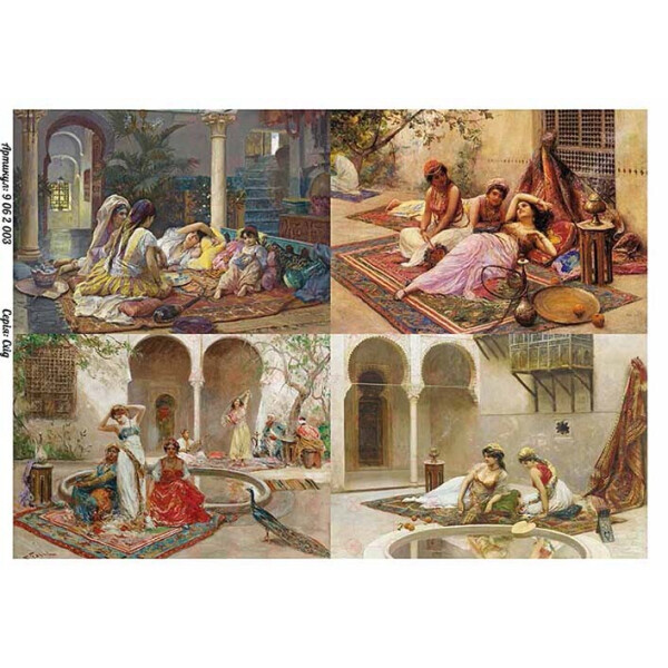 

Бумага для декупажа Alizarin 20 х 30 см Восток (9062003)