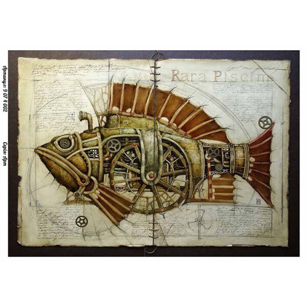 

Бумага для декупажа Alizarin 20 х 30 см Steampunk (9074002)