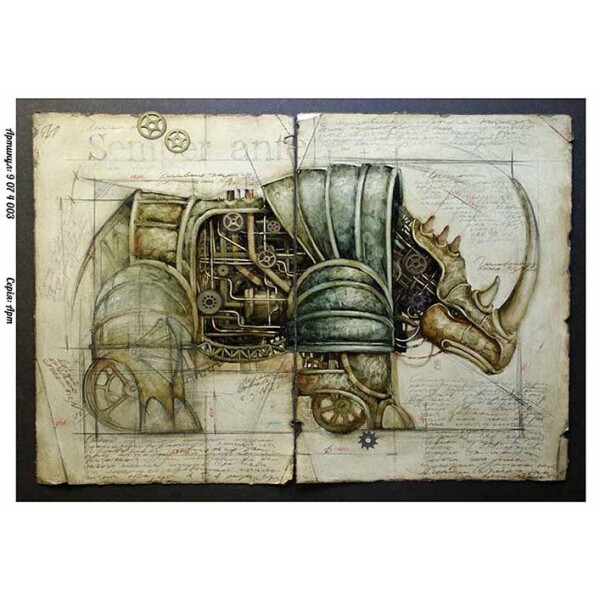 

Бумага для декупажа Alizarin 20 х 30 см Steampunk (9074003)