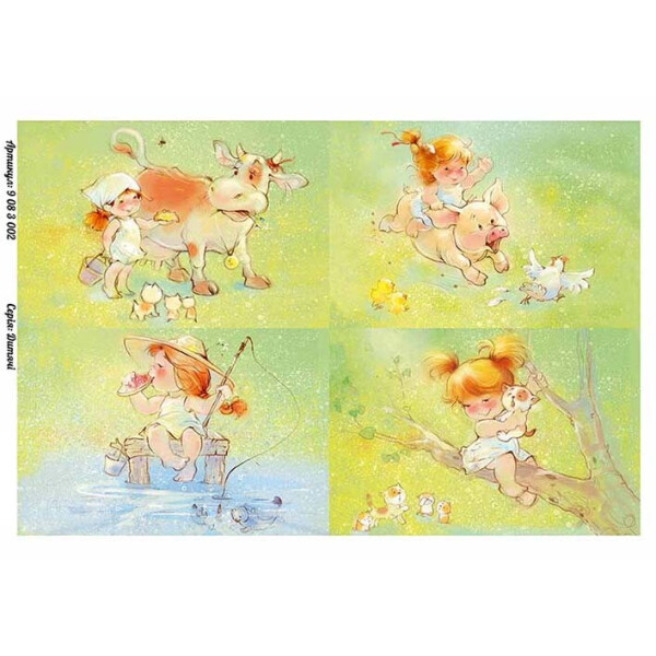 

Бумага для декупажа Alizarin 20 х 30 см Детская (9083002)